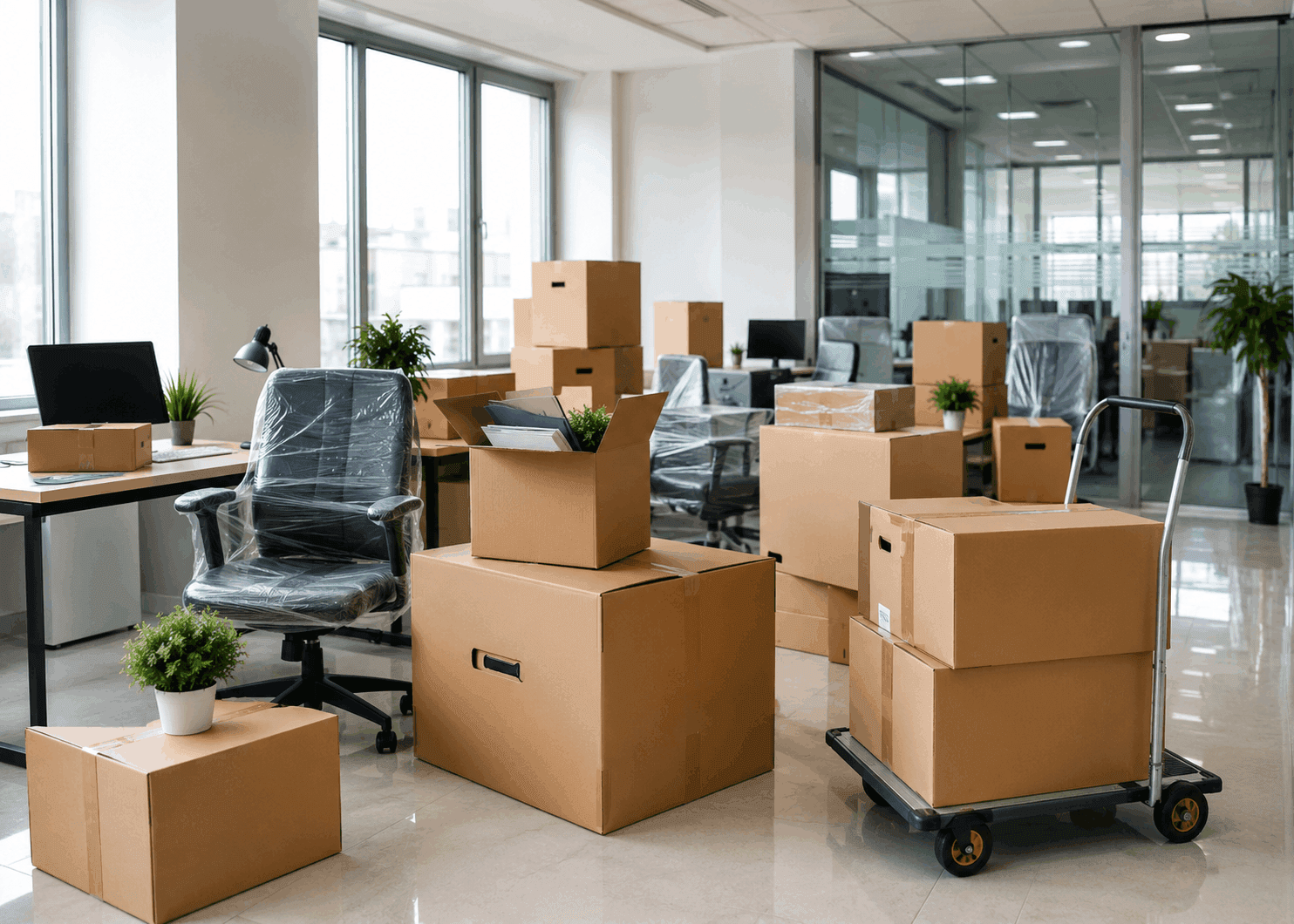 Office Shifting handled by a Vihaan crew